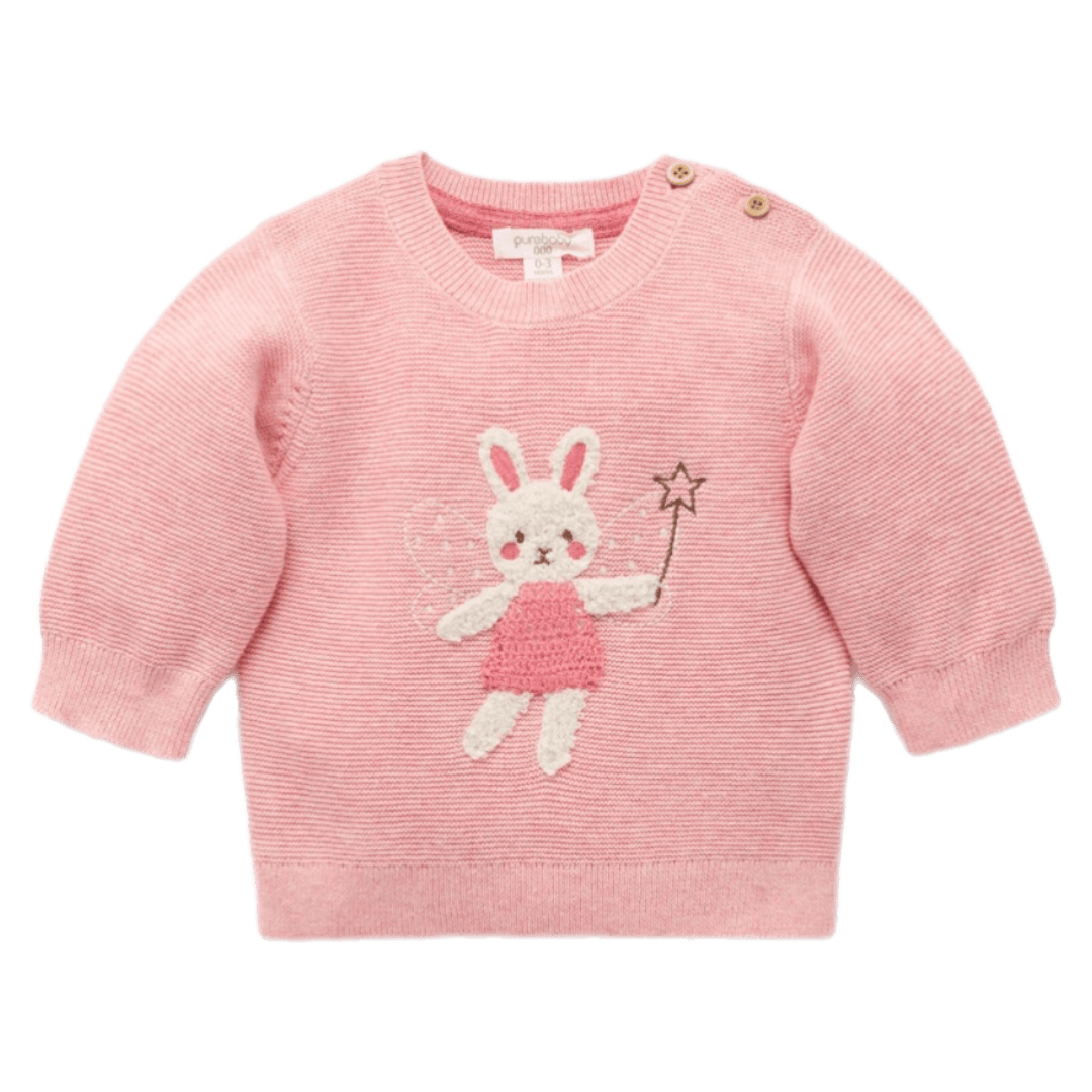 Pure Baby 0-3 Months to 2 Years Magical Forest Jumper - Bunny Fairy