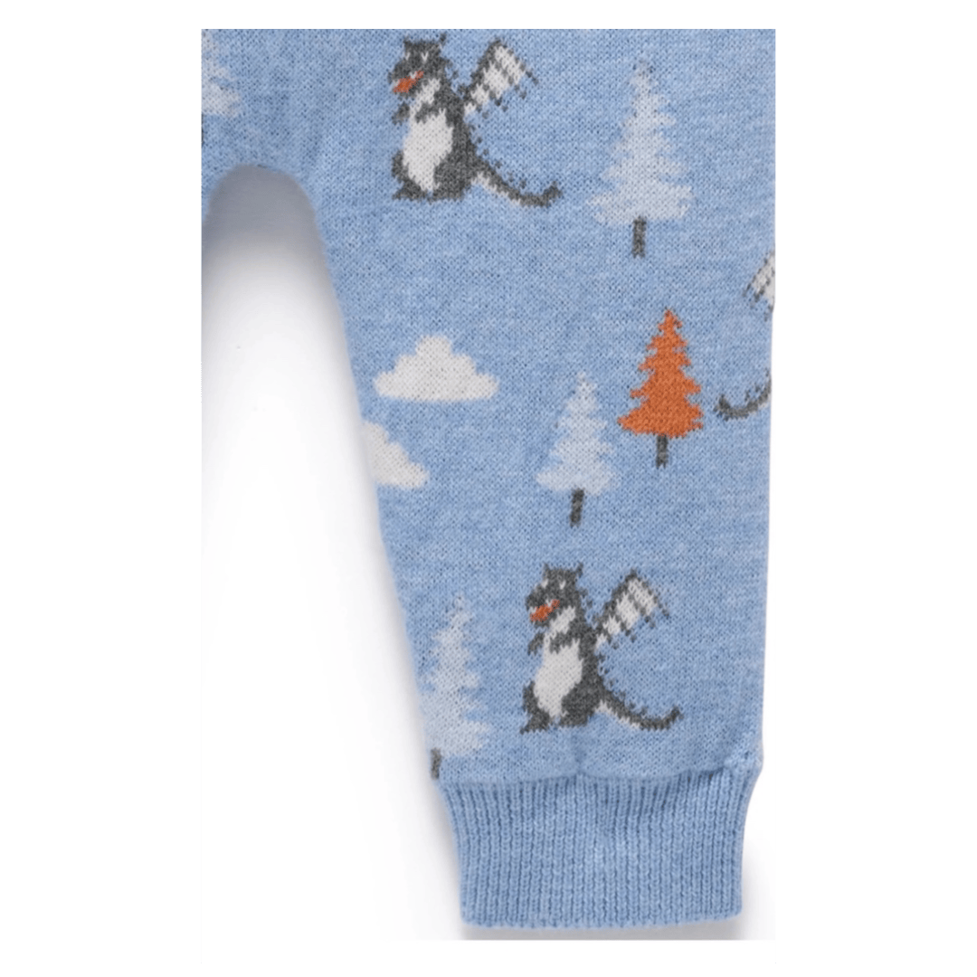 Pure Baby 0-3 Months to 2 Years Magical Forest Leggings - Forest Jacquard