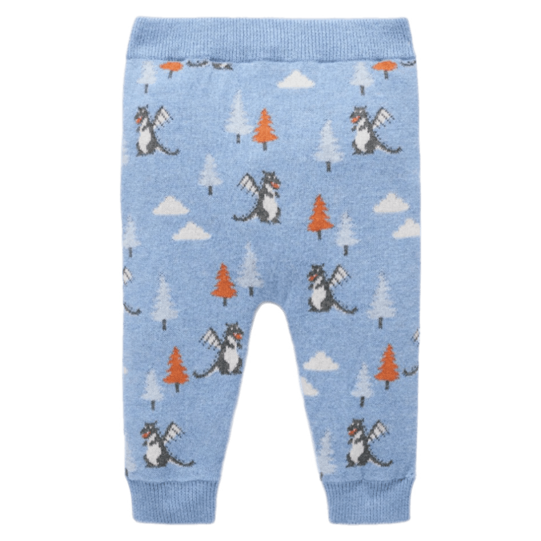 Pure Baby 0-3 Months to 2 Years Magical Forest Leggings - Forest Jacquard
