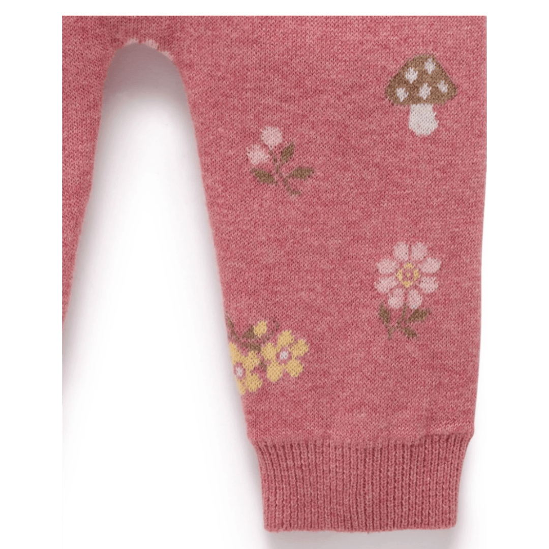 Pure Baby 0-3 Months to 2 Years Magical Forest Leggings - Toadstool Jacquard