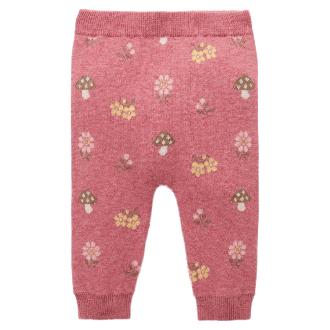 Pure Baby 0-3 Months to 2 Years Magical Forest Leggings - Toadstool Jacquard