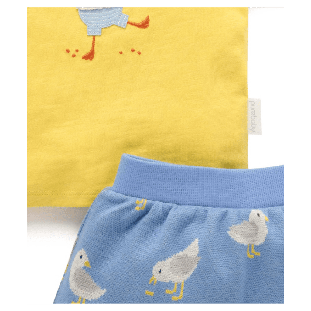 Pure Baby 0-3 Months to 2 Years Seagull Set - Seagull Jacquard