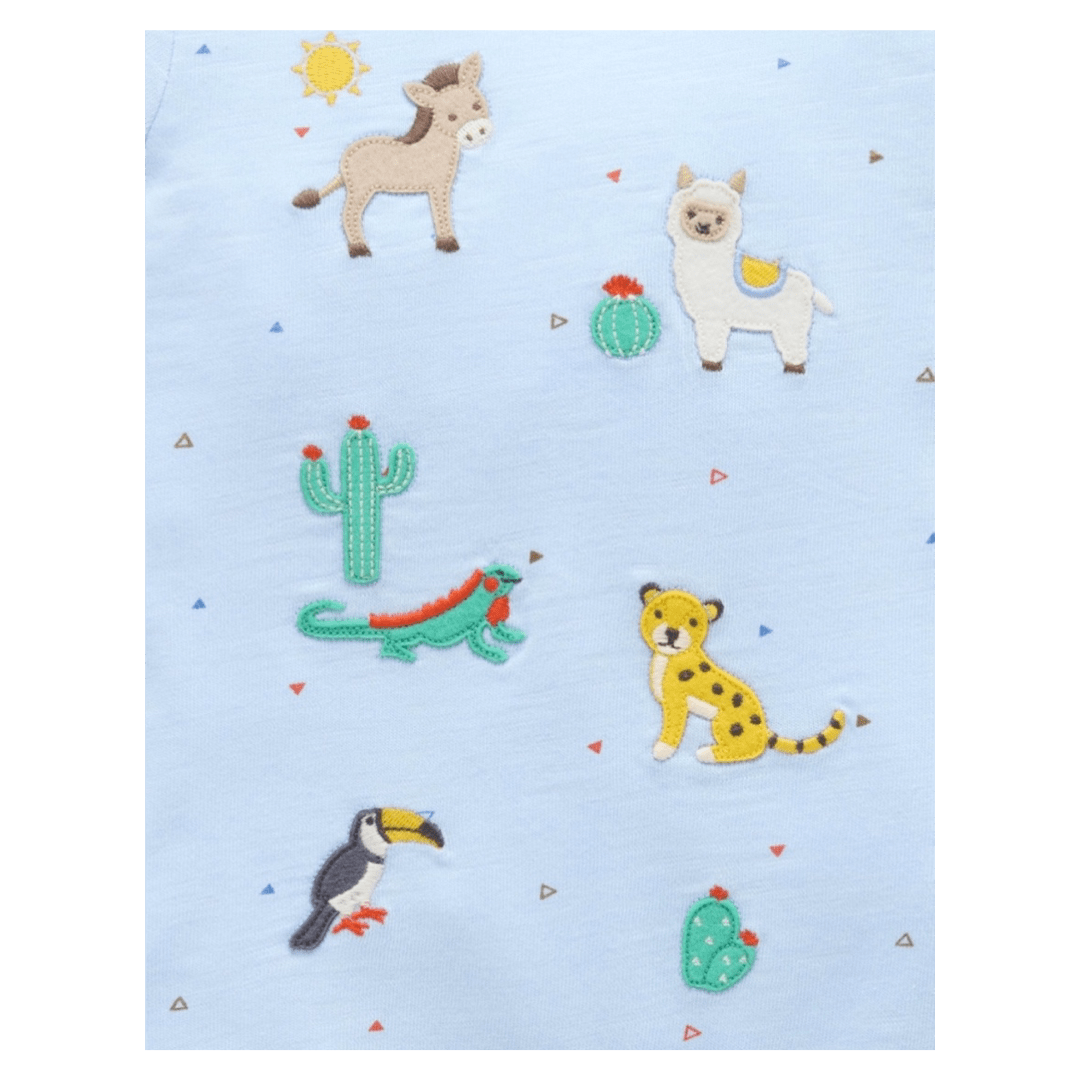 Pure Baby 0-3 Months to 2 Years Short Growsuit - Animal Fiesta