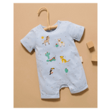 Pure Baby 0-3 Months to 2 Years Short Growsuit - Animal Fiesta