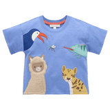 Pure Baby 0-3 Months to 5 Years 0-3M Hola Relaxed Tee - Pacific