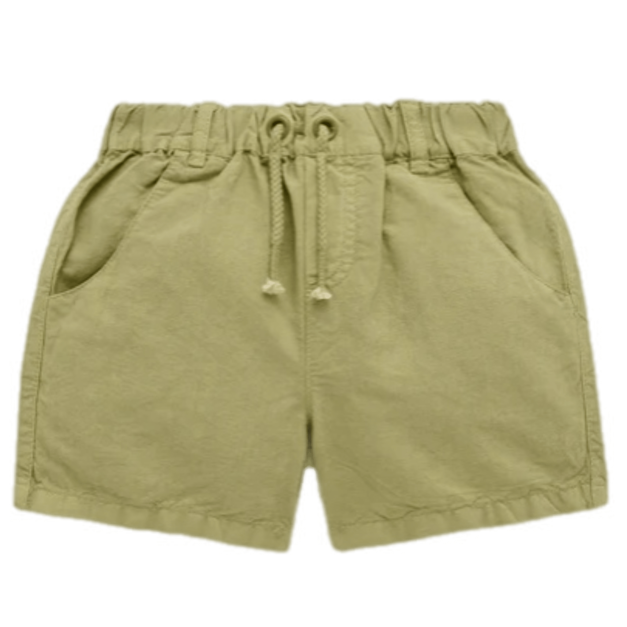 Pure Baby 0-3 Months to 5 Years 0-3M Linen Blend Pull On Shorts - Olive