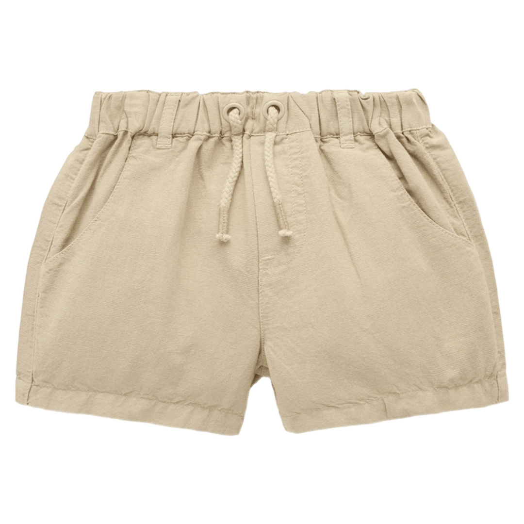 Pure Baby 0-3 Months to 5 Years 0-3M Linen Blend Short - Burrito