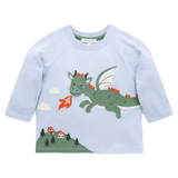 Pure Baby 0-3 Months to 5 Years 0-3M Long Sleeve Tee - Flying Dragon
