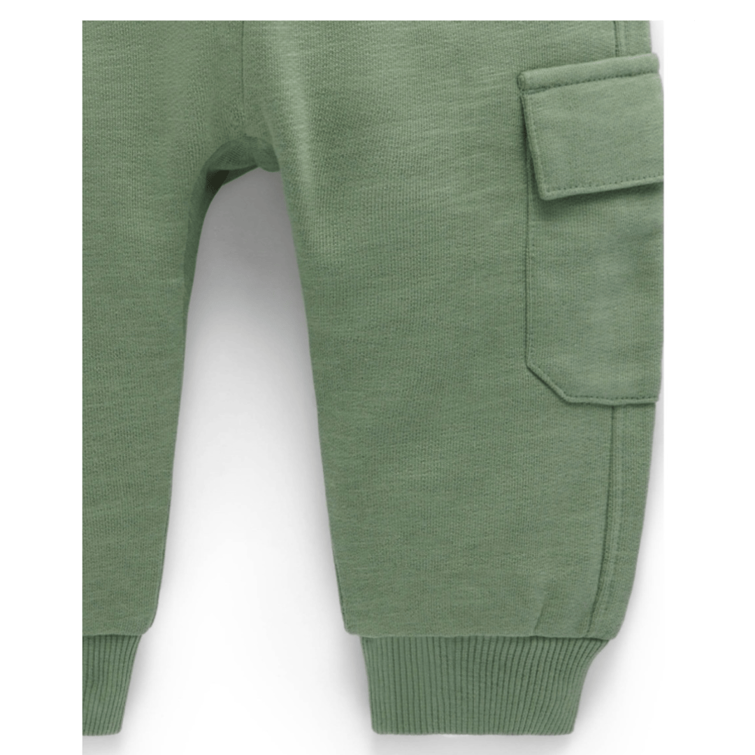Pure Baby 0-3 Months to 5 Years Cargo Track Pant - Glade