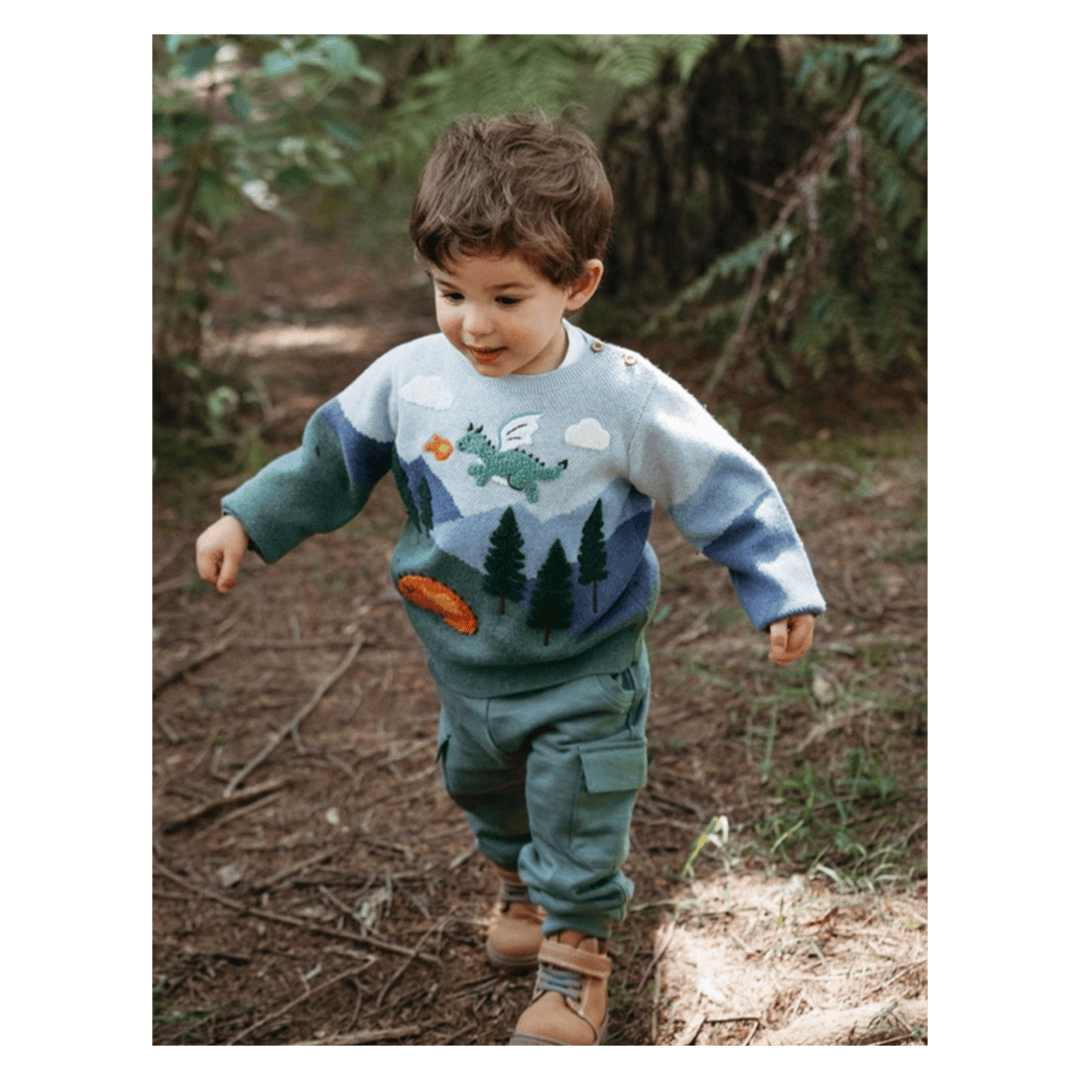 Pure Baby 0-3 Months to 5 Years Cargo Track Pant - Glade