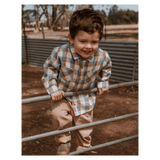 Pure Baby 0-3 Months to 5 Years Check Shirt - Farm