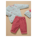 Pure Baby 0-3 Months to 5 Years Corduroy Pull On Pants - Toadstool