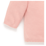 Pure Baby 0-3 Months to 5 Years Embroidered Frida Jumper - Guava Melange
