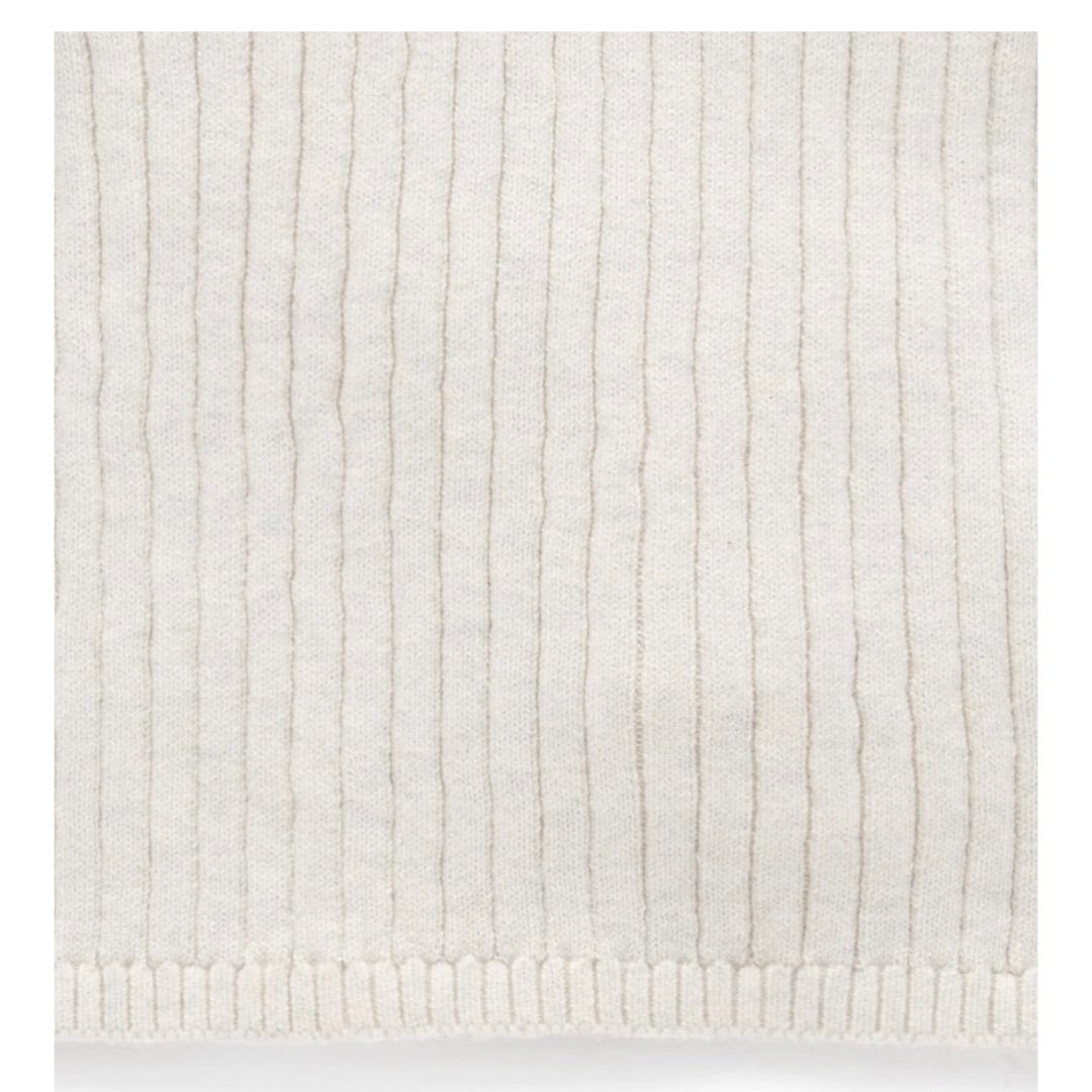 Pure Baby 0-3 Months to 5 Years Fine Rib Jumper - Cloud Melange