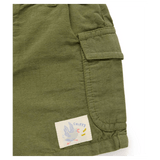 Pure Baby 0-3 Months to 5 Years Linen Blend Shorts - Seaweed