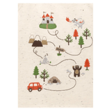 Pure Baby 0-3 Months to 5 Years Long Sleeve Thick Tee - Castle Map