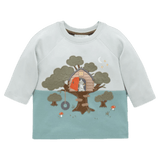 Pure Baby 0-3 Months to 5 Years Long Sleeve Thick Tee - Tree House Moonstone