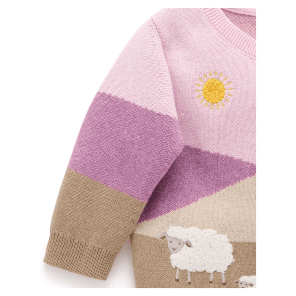 Pure Baby 0-3 Months to 5 Years Pasture Jumper - Farmhouse Jacquard