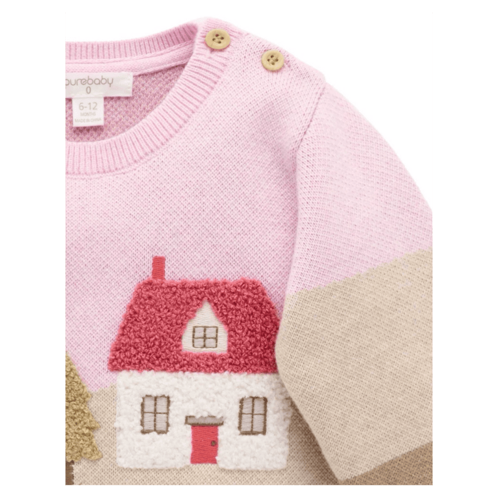 Pure Baby 0-3 Months to 5 Years Pasture Jumper - Farmhouse Jacquard