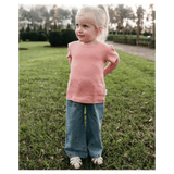 Pure Baby 0-3 Months to 5 Years Pointelle Short Sleeve Tee - Peach