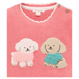 Pure Baby 0-3 Months to 5 Years Puppy Jumper - Peach Melange