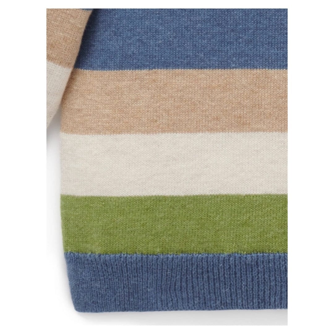 Pure Baby 0-3 Months to 5 Years River Striped Jumper - Canal Stripe