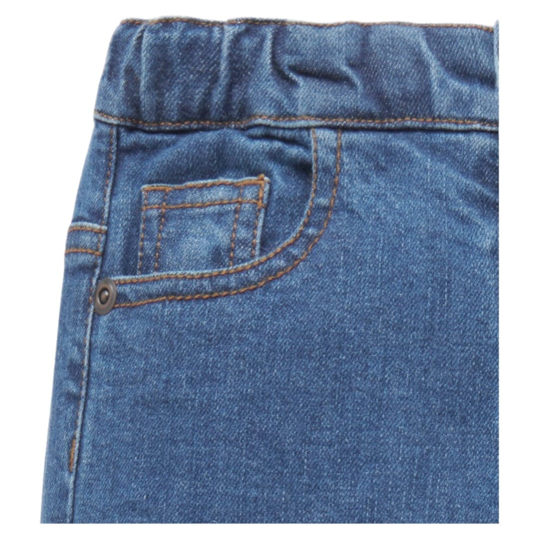 Pure Baby 0-3 Months to 5 Years Straight Leg Jeans - Mid Denim