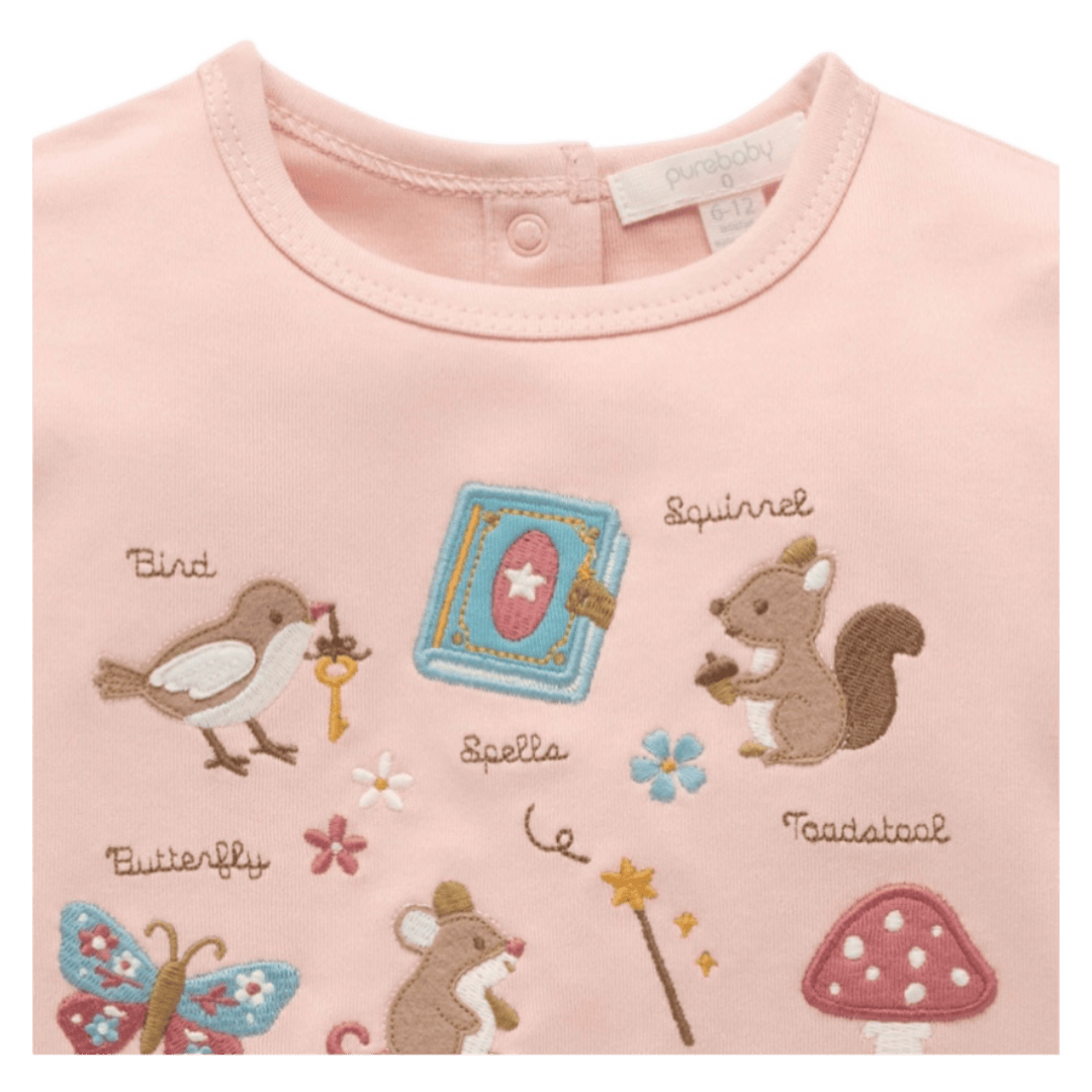 Pure Baby 0-3 Months to 5 Years Thick Ruffle Top - Mouse