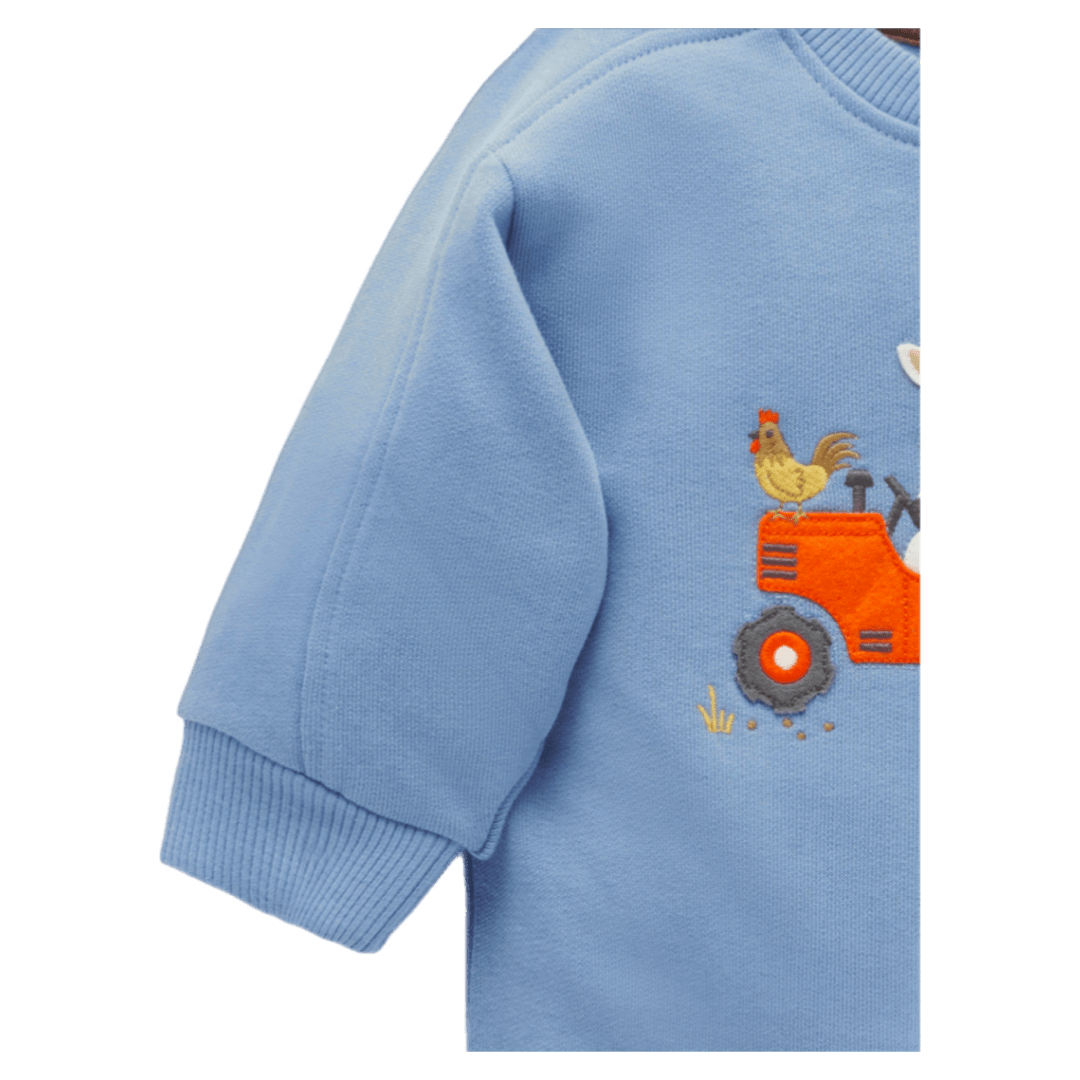 Pure Baby 0-3 Months to 5 Years Tractor Windcheater - Bluestone