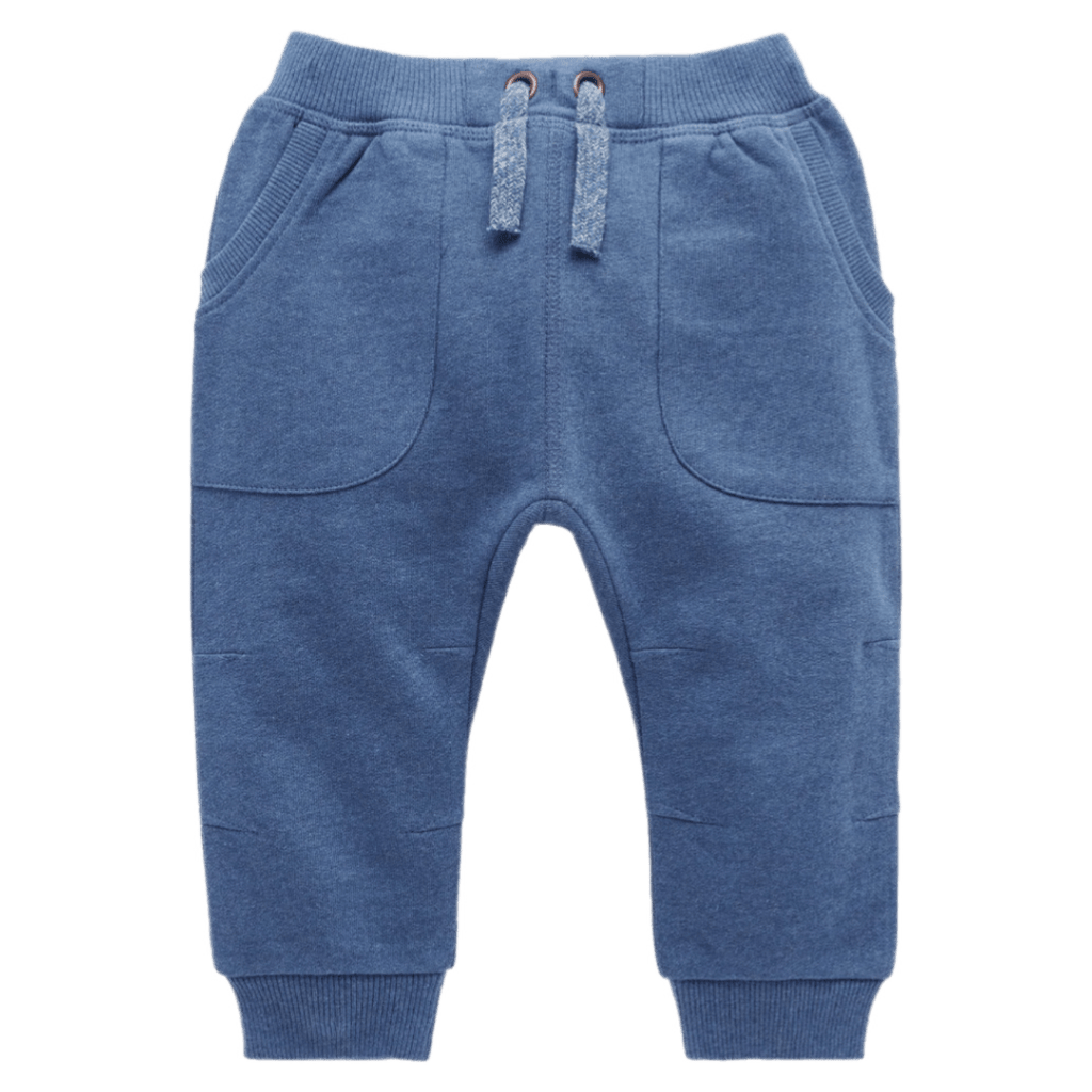 Pure Baby 3-6 Months to 5 Years Slouchy Track Pant - Storm Melange