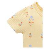 Pure Baby 3 Years to 5 Years Short Sleeve Rib Tee - Block