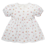 Pure Baby 6-12 Months to 5 Years 6-12M Linen Blend Dress - Butterfly Stripe
