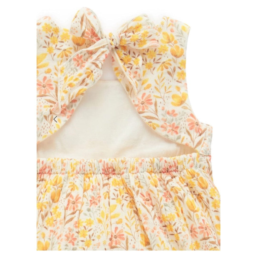 Pure Baby 6-12 Months to 5 Years Bow Dress - Desert Flower