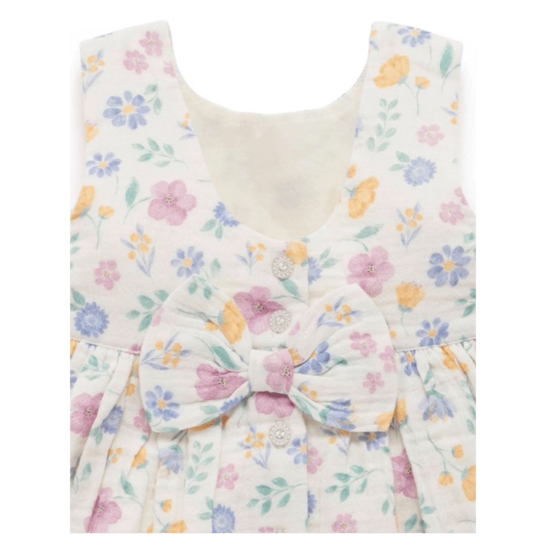 Pure Baby 6-12 Months to 5 Years Bow Dress - Sofia