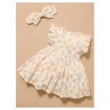 Pure Baby 6-12 Months to 5 Years Gathered Dress - Posy
