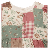 Pure Baby 6-12 Months to 5 Years Long Sleeve Dress - Patchwork