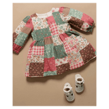Pure Baby 6-12 Months to 5 Years Long Sleeve Dress - Patchwork