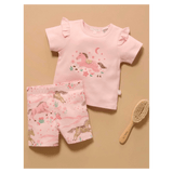 Pure Baby 6-12 Months to 5 Years Ruffle Button Up PJ Set - Desert Horses