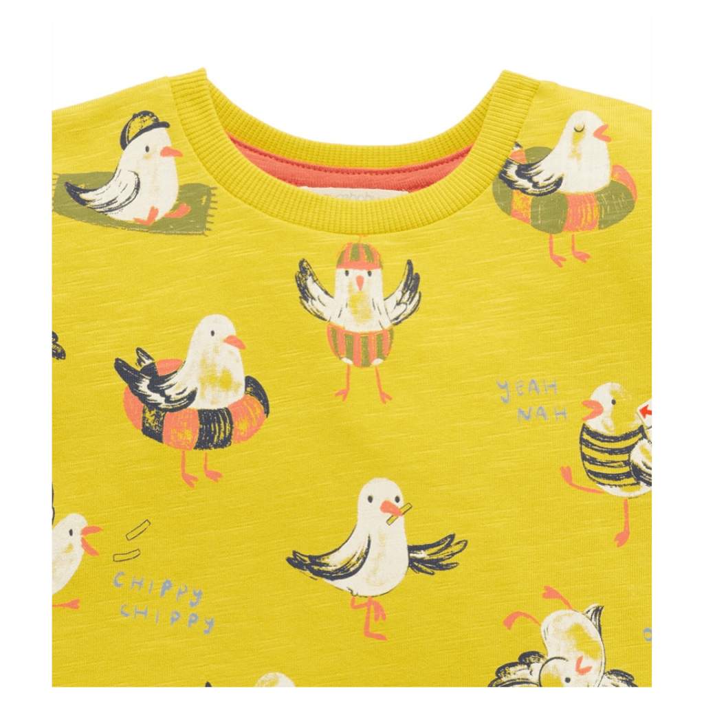 Pure Baby 6-12 Months to 5 Years Seagull Chatter Tee - Chippy