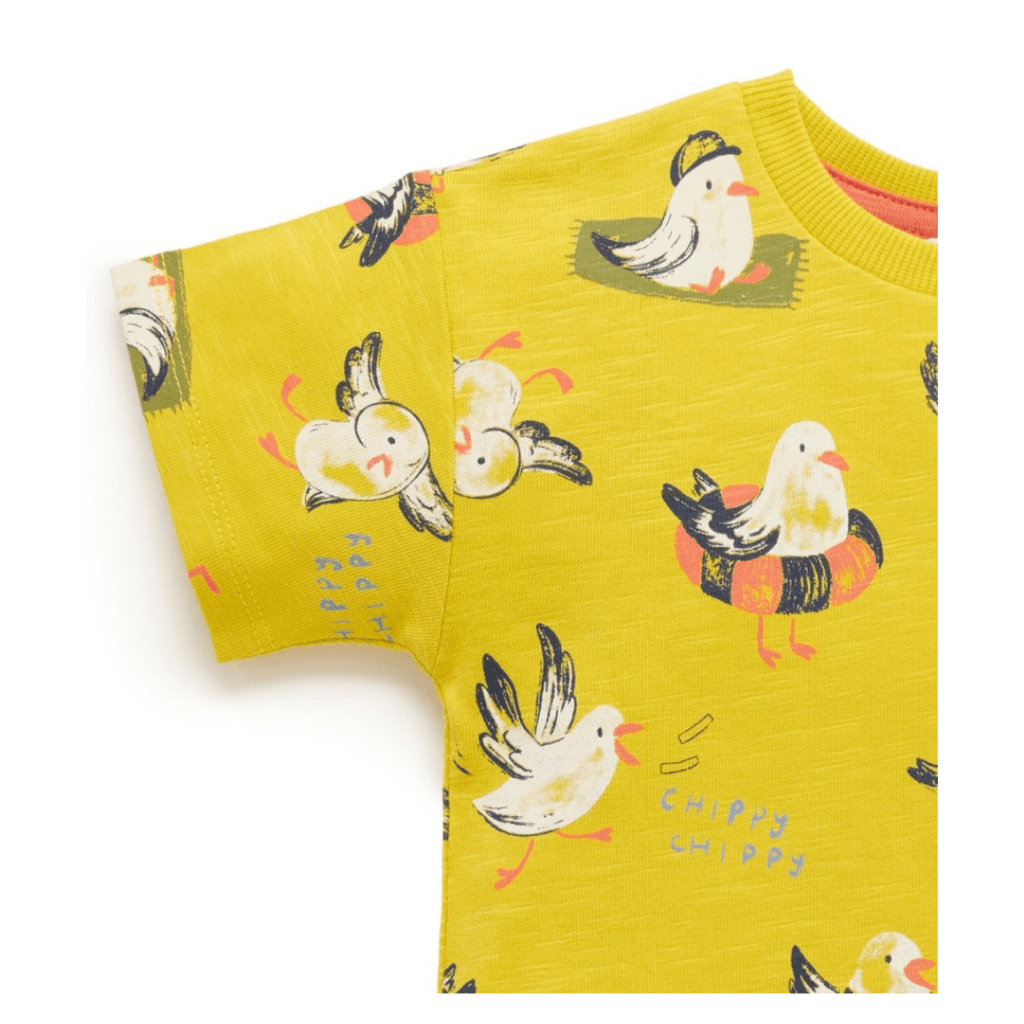 Pure Baby 6-12 Months to 5 Years Seagull Chatter Tee - Chippy