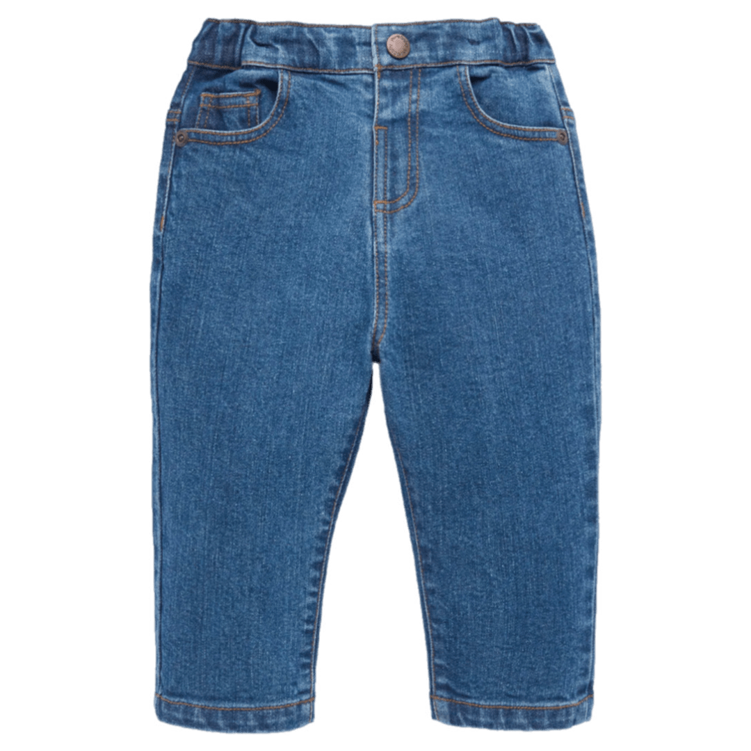 Pure Baby 6-12 Months to 5 Years Straight Leg Jean - Mid Denim
