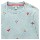 Pure Baby Embroidered Jumper - Ladybird Broderie