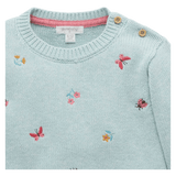 Pure Baby Embroidered Jumper - Ladybird Broderie
