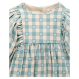 Pure Baby Gathered Dress - Floral Gingham
