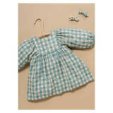 Pure Baby Gathered Dress - Floral Gingham