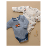 Pure Baby Newborn to 1 Year 2 Pack Bodysuit - Herding Sheep