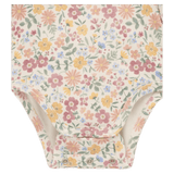 Pure Baby Newborn to 1 Year Long Sleeve Bodysuit with Collar - Wild Flower