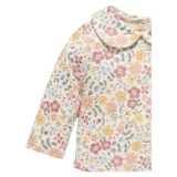Pure Baby Newborn to 1 Year Long Sleeve Bodysuit with Collar - Wild Flower
