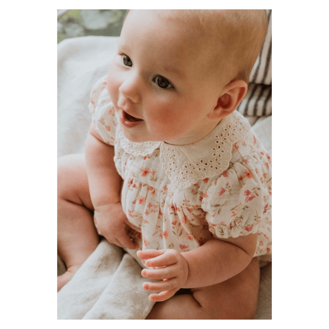 Pure Baby Newborn to 2 Years Seaside Romper - Seaside Floral