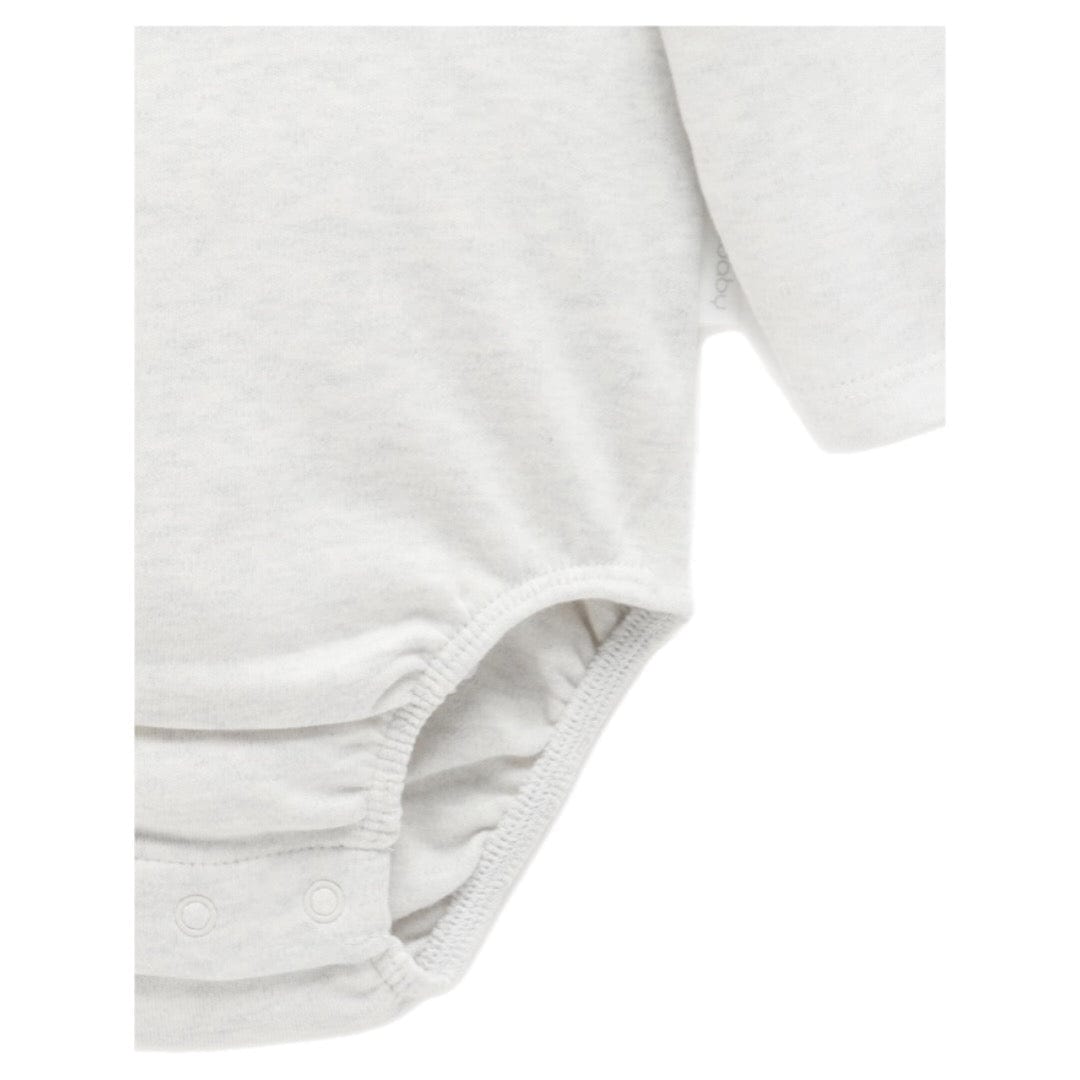 Pure Baby Newborn to 3 Years Long Sleeve Bodysuit with Collar - Ducky